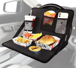 Car Backseat Food Tray with Bottle Cup Holder for Car (Assorted) - 1 PC