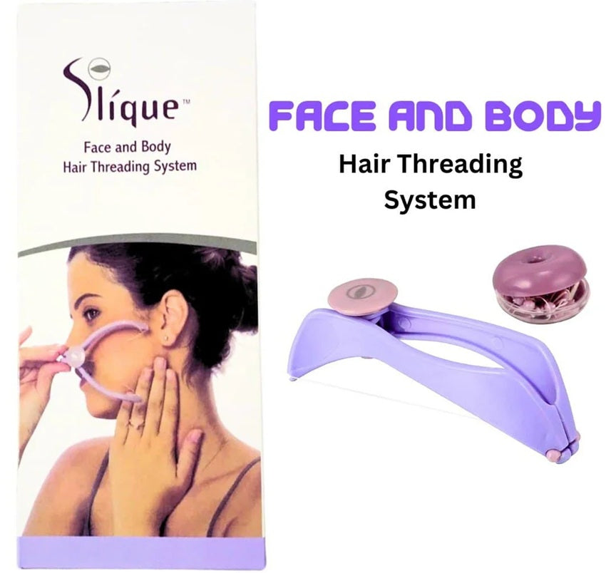 Slique Face & Body Hair Threading System | Removal Epilator System Kit