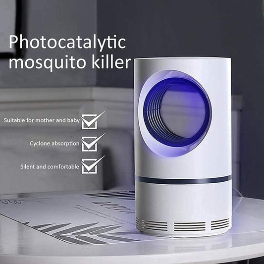 AllExtreme Electric Mosquito Killer Lamp Suction Type with Vortex Technology Light Wave Trap Quiet Operation for Indoor &  Outdoor Use (Big, Random Colour)