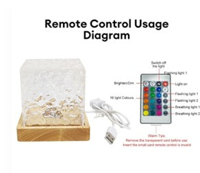 USB Dynamic Water Pattern Light Table Lamp