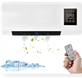 Mini Split Ac/Heating - Wall Mounted Ac Unit | Air Conditioner Portable Ac Heater Combo Unit, 2in1 Wall Mounted Air Conditioner Heater with Remote Control & Timer 1800W