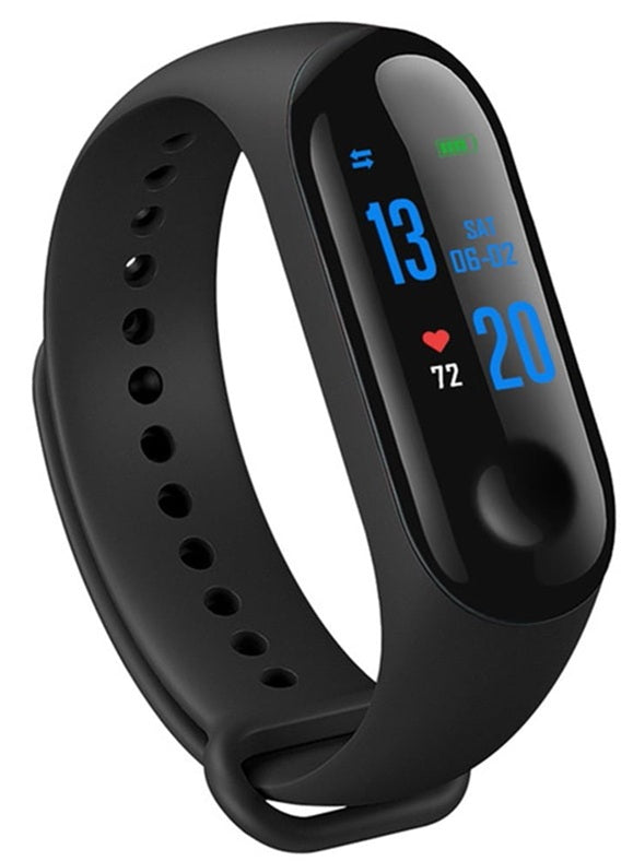 Unisex M3 Smart Fitness Bluetooth Wrist Band with Heart Rate, Sleep Monitoring Functions for All Smartphones