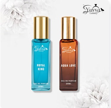 Yuvva Luxury Long Lasting 1 For MEN, 1 For WOMEN Perfume Gift Set of 2
