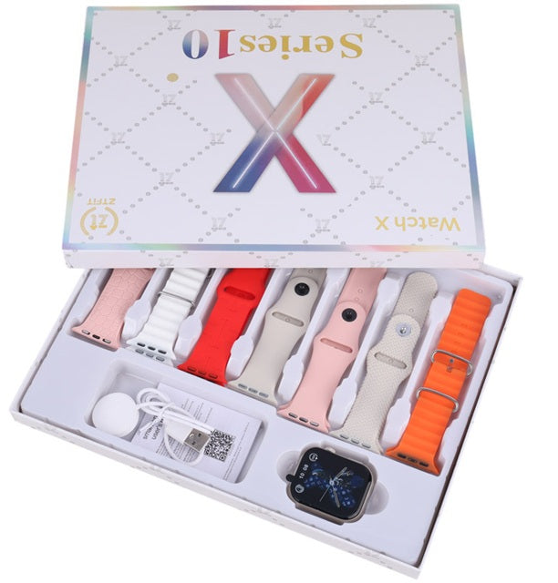 Series 10 Smart Watch 7-in-1 Combo | Bluetooth Calling, Sports Mode, Activity & Fitness Tracker, Health Mode, Multiple Watch Faces