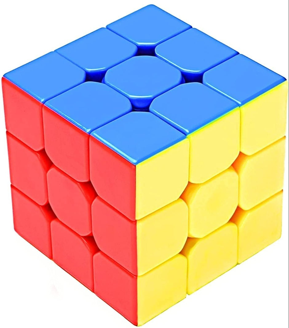 Cube 3x3 Cube High Speed Stickerless Cube - 3x3x3 Speed Cube, Puzzle Cube for Kids and Adults, Match Making Puzzle Cube - Best Birthday Return Gifts for Kids