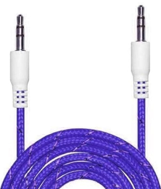 3.5mm Aux Cable - Stereo Audio Cable - Male to Male Aux Cable |Music Transfer Cable | Compatible with all android Smartphone (Multicolor)