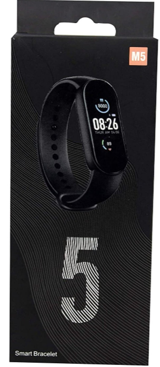 M5 Smart Bracelet Upgrade Sports Bracelet Heart Rate Blood Pressure Monitoring Band Smart Wristband