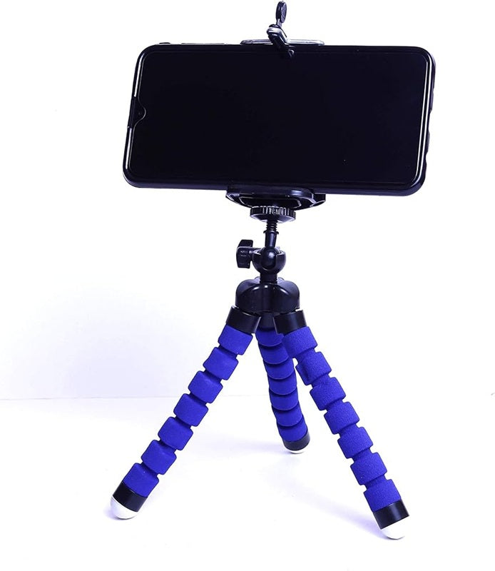 12 Inch Flexible Camera Tripod with Wrapable Disc Legs & Quick Release Plate + Universal Smartphone Mount + Bluetooth Wireless Remote Control Camera Shutter for Smartphones