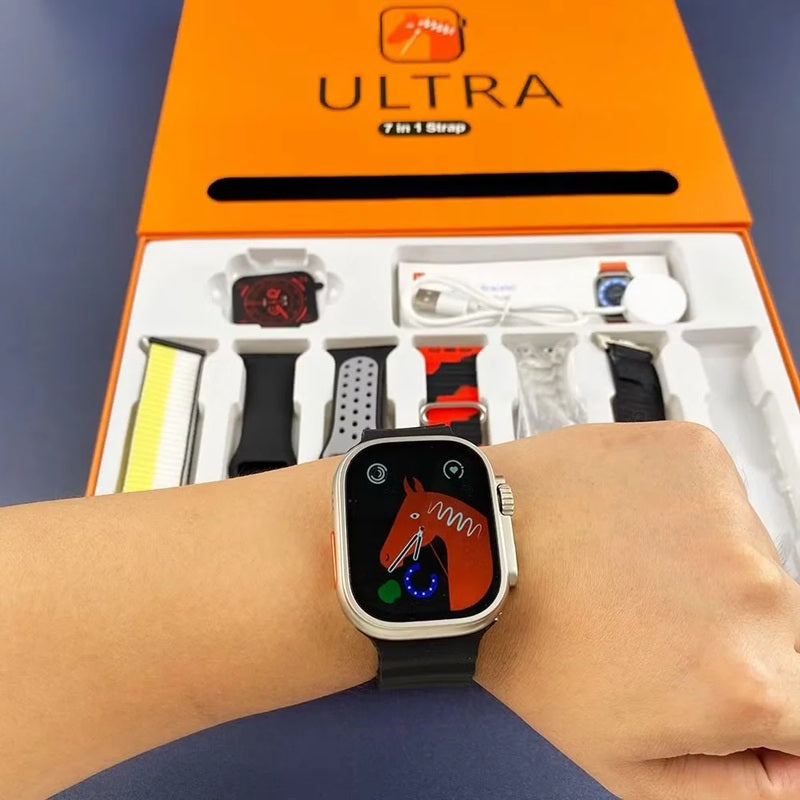 7 in 1 Ultra Smart Watch Straps BIG 2.01 Infinity Display