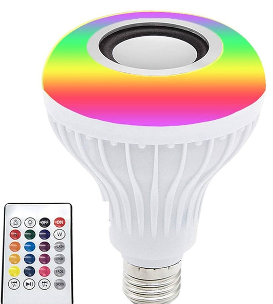 LED Music Bulb with Bluetooth Speaker Music Light Bulb Colorful Lamp with Remote Control for Home, Bedroom, Living Room,Party Decorations
