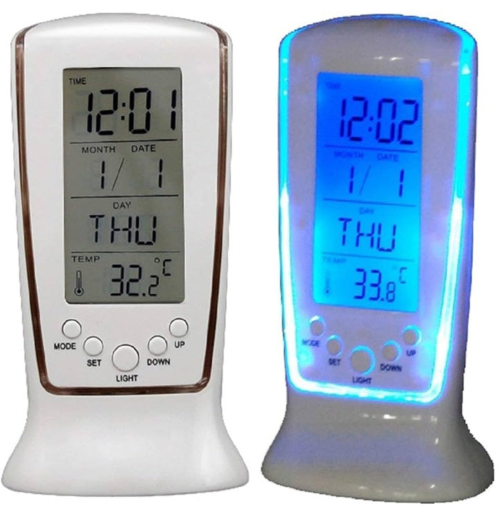 Square Clock DS-510 Digital Alarm Temperature Calendar Table Desk Clock
