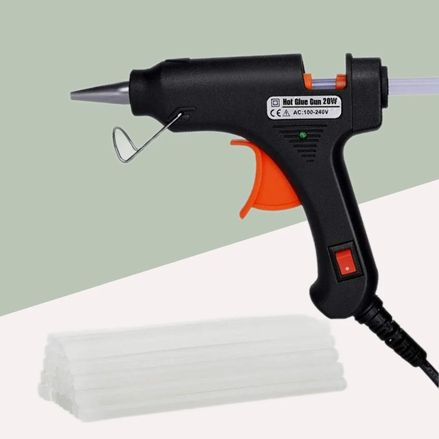 Glue Gun With Glue Sticks 40W Hot Melt With Anti Drip For Arts And Crafts,Diy Projects|Leak Proof Glue Gun