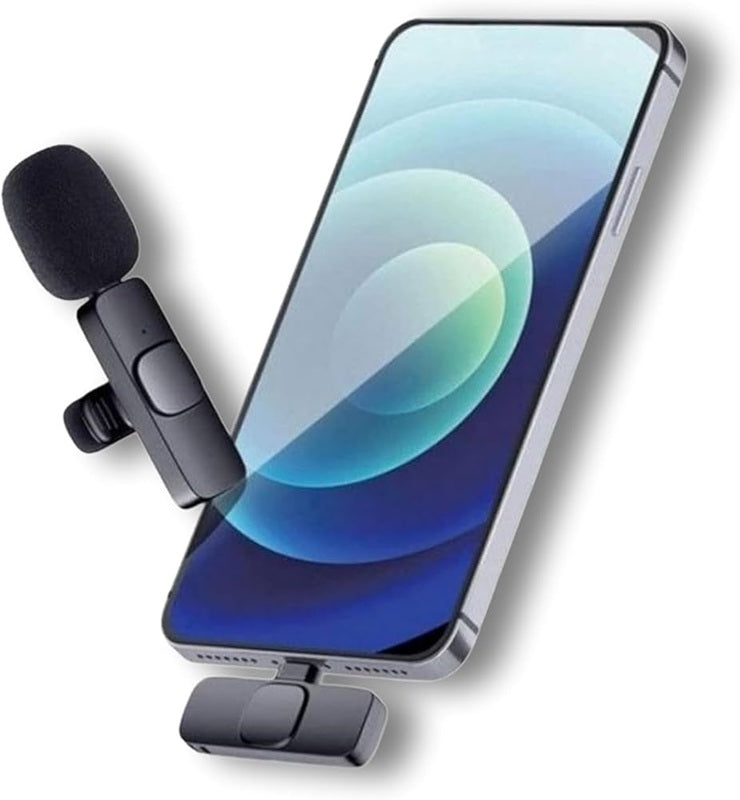K8 Wireless Microphone For Mobile | Plug & Play Lavalier Mic For Vlogging, Live Streaming