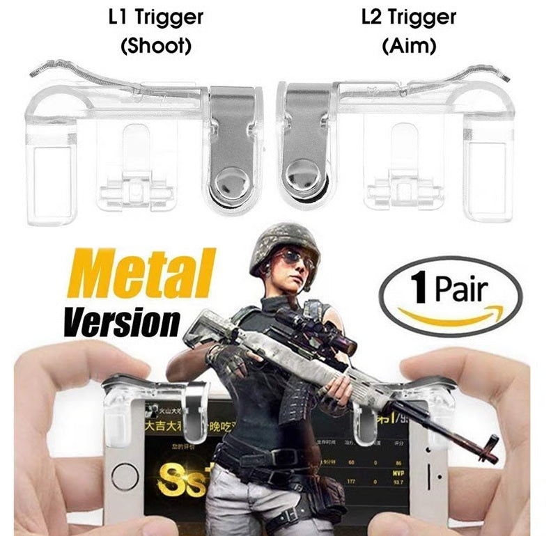 Gaming TRIGGERS For PUBG/COD/Call of duty/Free Fire/BGMI Phone Gaming Joystick for Mobile Trigger (Pack Of 2)