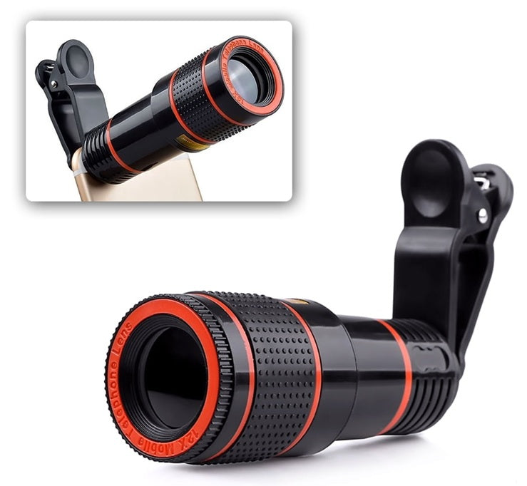8X Universal Monocular Zoom Optical Cell Phone Lens Observing Survey Telephoto Lens for Smartphone