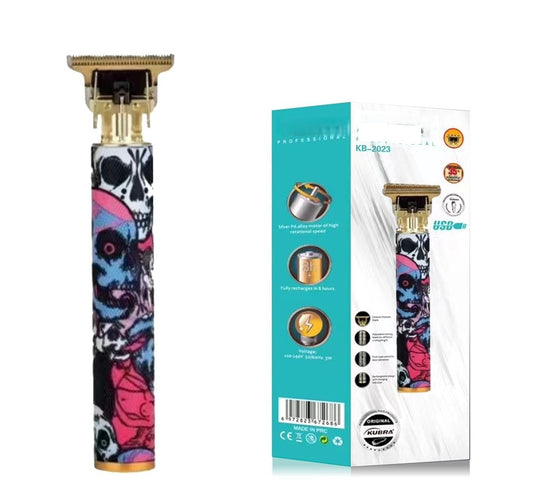 Rechargable hair trimmer Professional Battery Powered Trimmer For Men - Golden | Beard & Body Trimmer | USB Fast Charging | Stainless Steel Self-Sharpening Blades