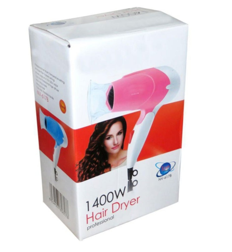 Professional 1400W Hair Dryer Plastic and Steal Pink and blue high Hair Dryer for Men and Women