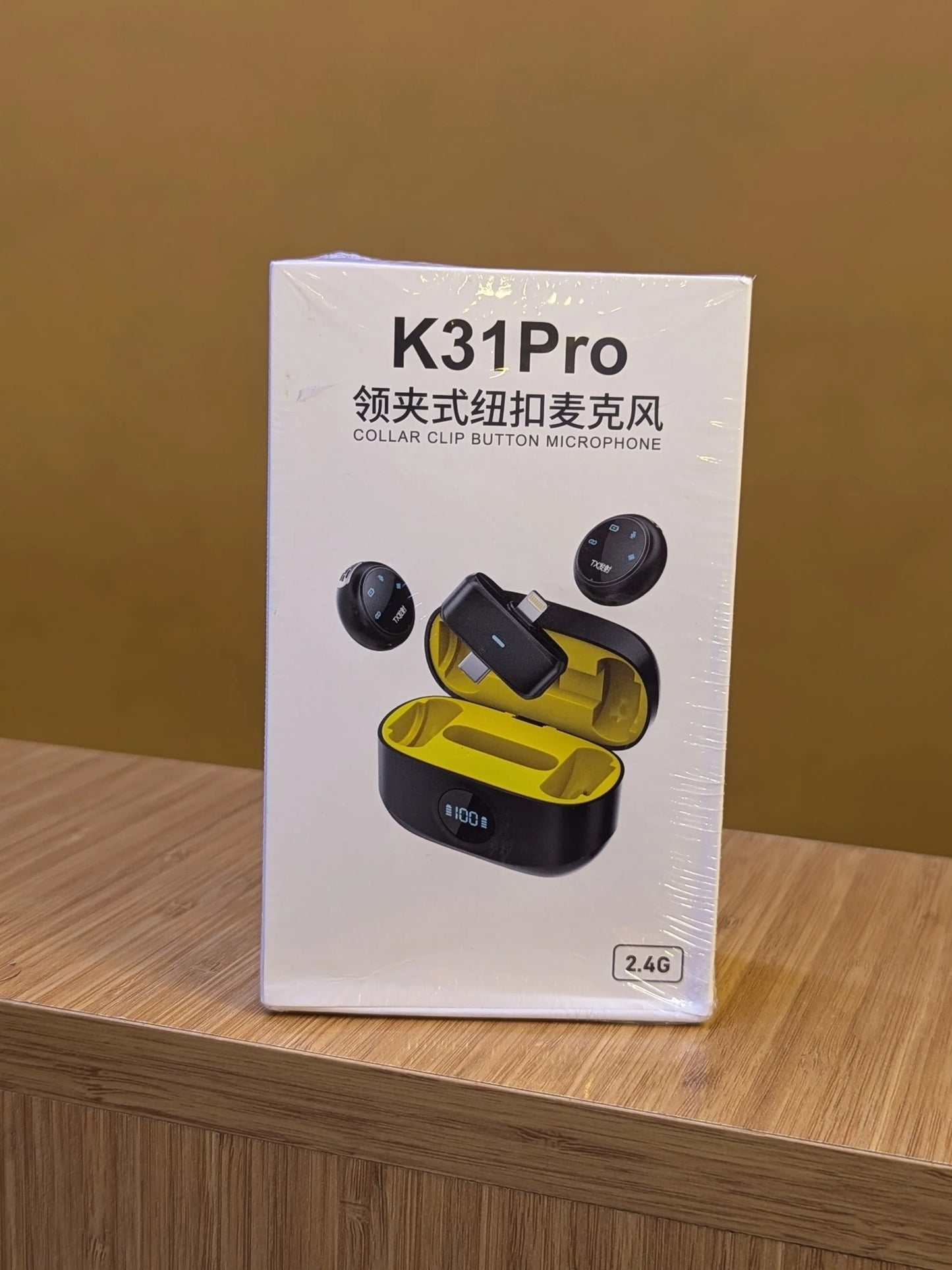 k31 pro Professional Wireless Magnetic Mic for iOS/Android Phone with 3-Lv Noise Cancel Microphone