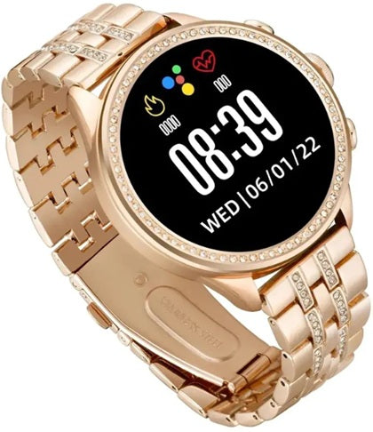 Gen 9 Diamond Strap HD Display 2 Straps Bluetooth Calling Smartwatch for Mens and Womens with 500+ Watch Faces (Rose Gold Strap)