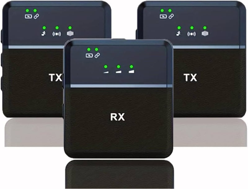 SX9 Wireless Microphone for PC, Android & iOS | Dual Collar Mics with 1 Receiver | 360° Noise Cancellation | Plug & Play Mic for YouTube, Vlogs, Live Streaming & Video Recording
