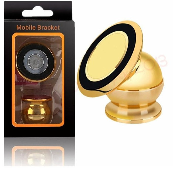 Aluminium Metal Portable 360 Degree Rotating Magnetic Mobile Holder for Car, Office, Desk, Home and Table