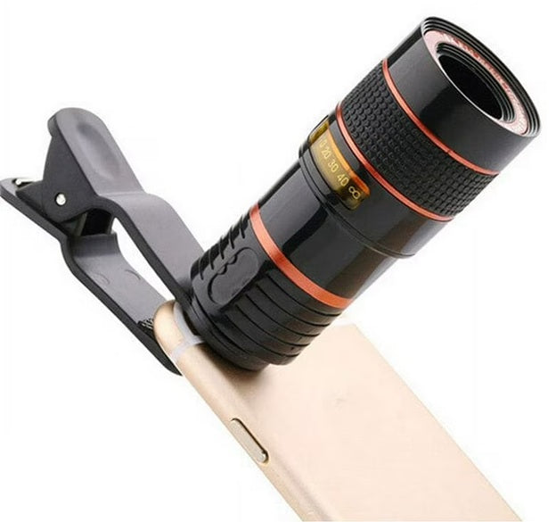 8X Universal Monocular Zoom Optical Cell Phone Lens Observing Survey Telephoto Lens for Smartphone