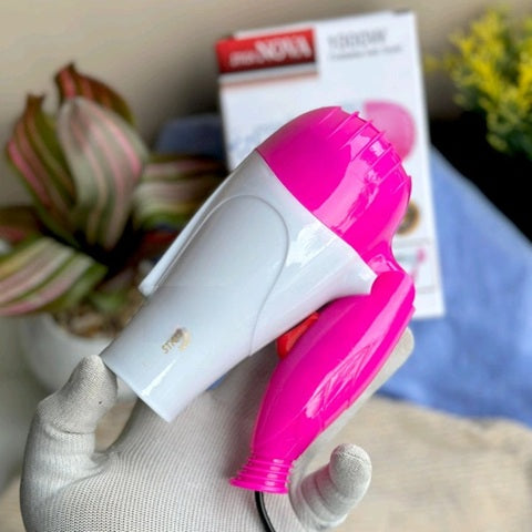 Professional 1000W Hair Dryer Plastic and Steal Pink and blue Medium Hair Dryer for Men and Women