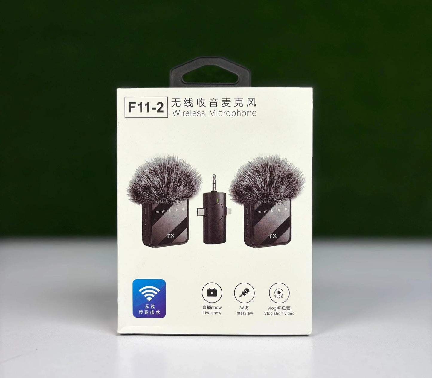 F11Wireless Mic for Youtubers,Wireless Microphone with 30-Hour Charging Case,Intelligent Noise Reduction Wireless Mic for YouTube, Ideal Mike for YouTube Channel