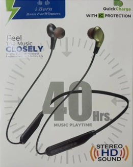 40 HRS BACK UP MULTI COLOR WIRELESS NECKBAND