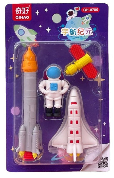 Erasers for Kids, Space Rocket Theme Eraser Set for Kids, Eraser Set for Boys, Stationary Kit for Kid, Kawaii Erasers for Girls/Boys – (Multicolour)