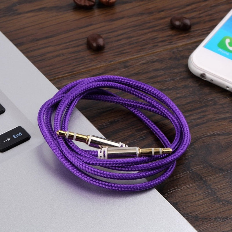 3.5mm Aux Cable - Stereo Audio Cable - Male to Male Aux Cable |Music Transfer Cable | Compatible with all android Smartphone (Multicolor)