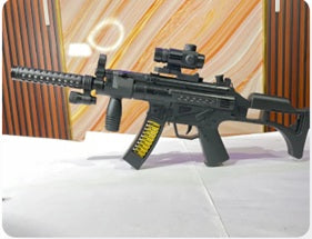Toy Gun for kids great for Soldier Army Military . This durable plastic toy Gun emits combat sounds lights and vibration