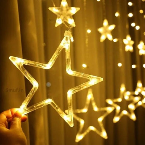 Artificial Star LED String Lights – 200 LEDs Curtain Light, 8 Lighting Modes with Adjustable Brightness, 10x3 Feet Decorative