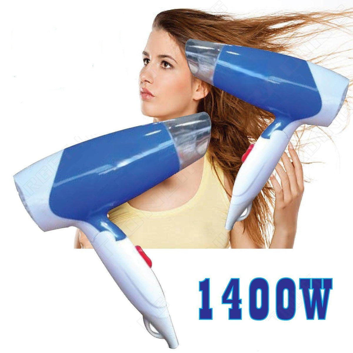 Professional 1400W Hair Dryer Plastic and Steal Pink and blue high Hair Dryer for Men and Women