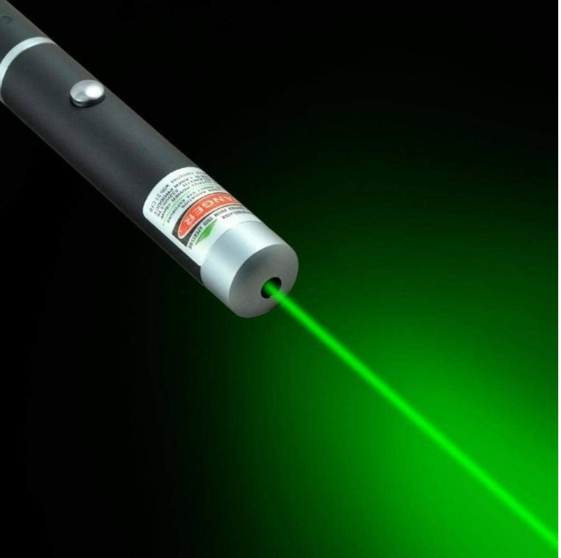 High Power Green Laser Pointer with Battery – Long Range Beam, Metal Body, Visible in Daylight & Night – for Astronomy, Presentations, Hiking & Outdoor Use