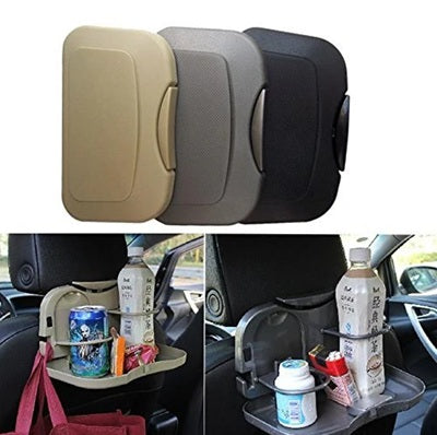 Car Backseat Food Tray with Bottle Cup Holder for Car (Assorted) - 1 PC