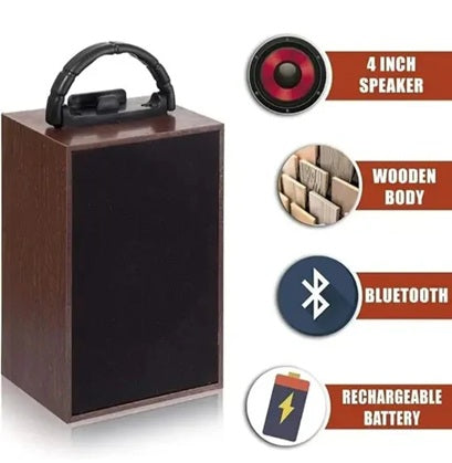 Wooden Wireless Bluetooth Speaker