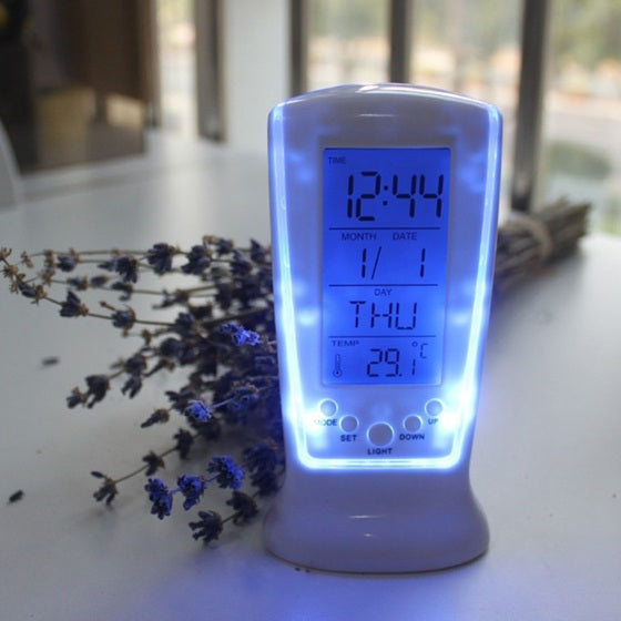 Square Clock DS-510 Digital Alarm Temperature Calendar Table Desk Clock