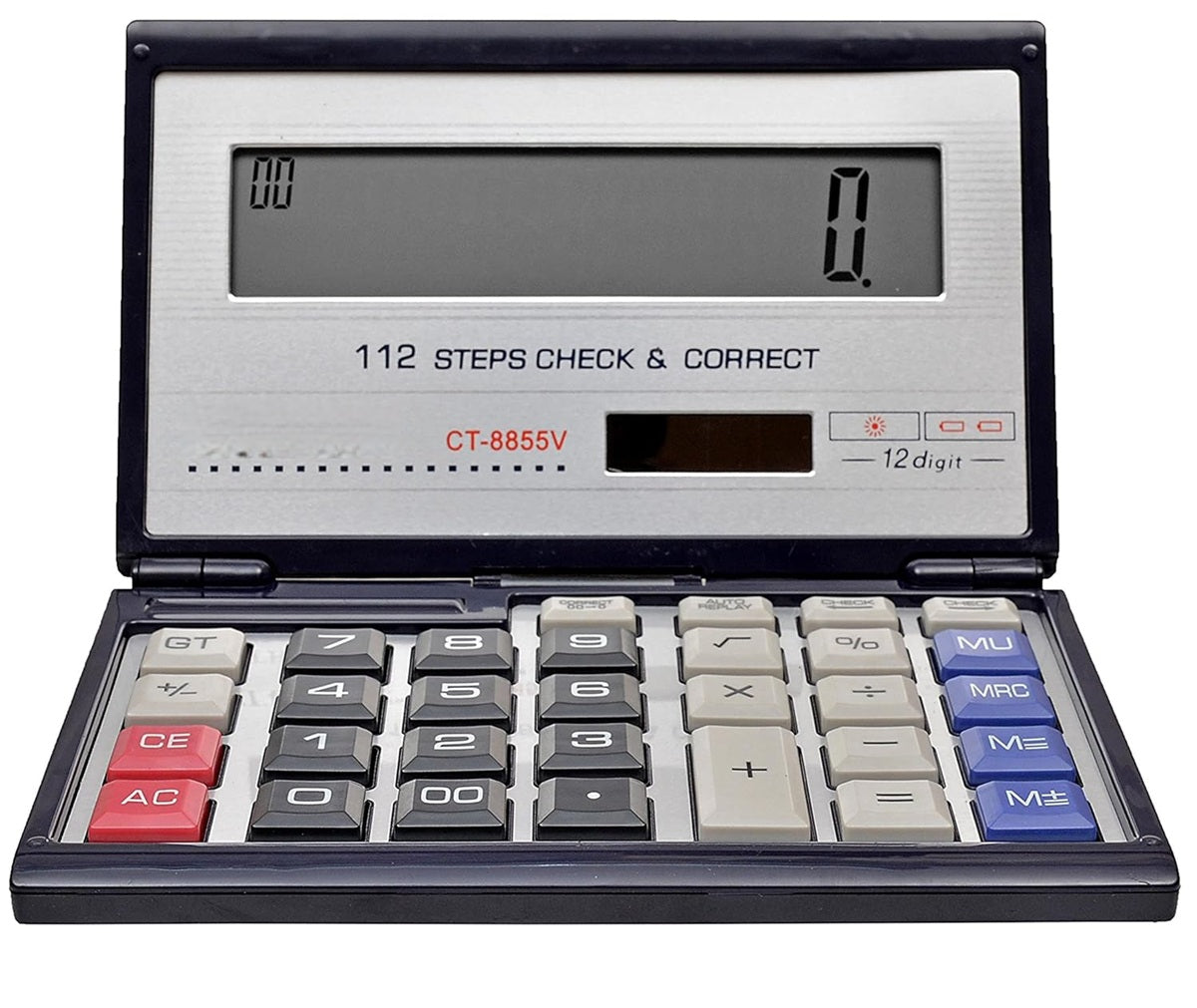CT-8814V Plastic 14-Digit Desktop Calculator (Silver)