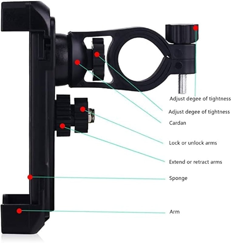 Buy Genuine CH-01 Bicycle Phone Mount Bike Handlebar Phone Holder Bike Mobile Holder  (Multicolor)