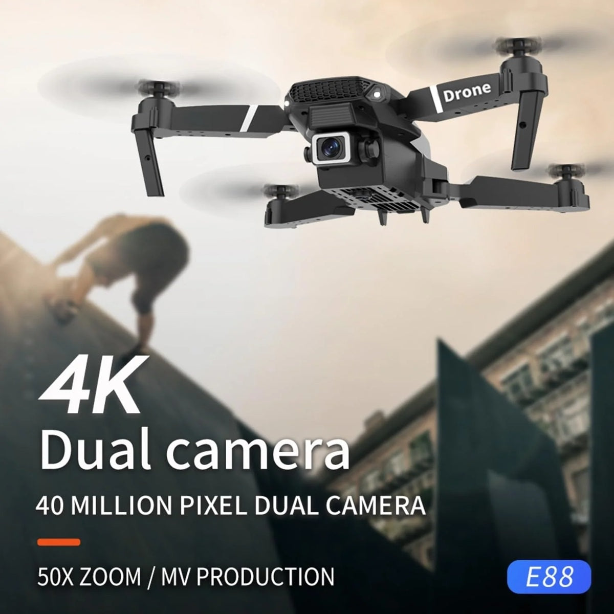 E88 Foldable Drone: Portable Aerial Photography Solution