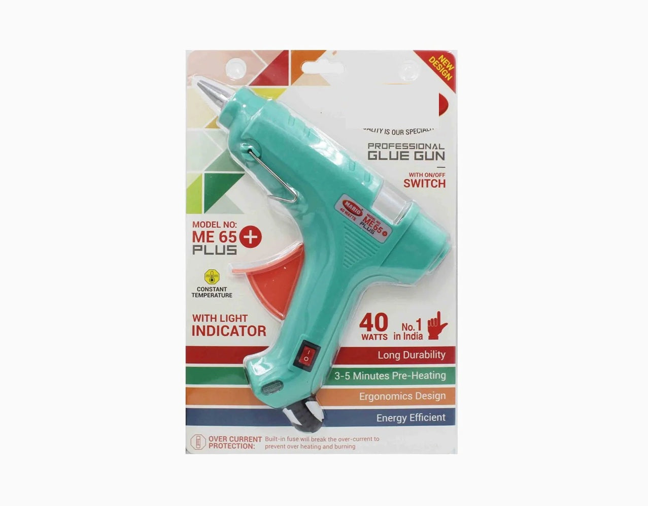 Glue Gun With Glue Sticks 40W Hot Melt With Anti Drip For Arts And Crafts,Diy Projects|Leak Proof Glue Gun