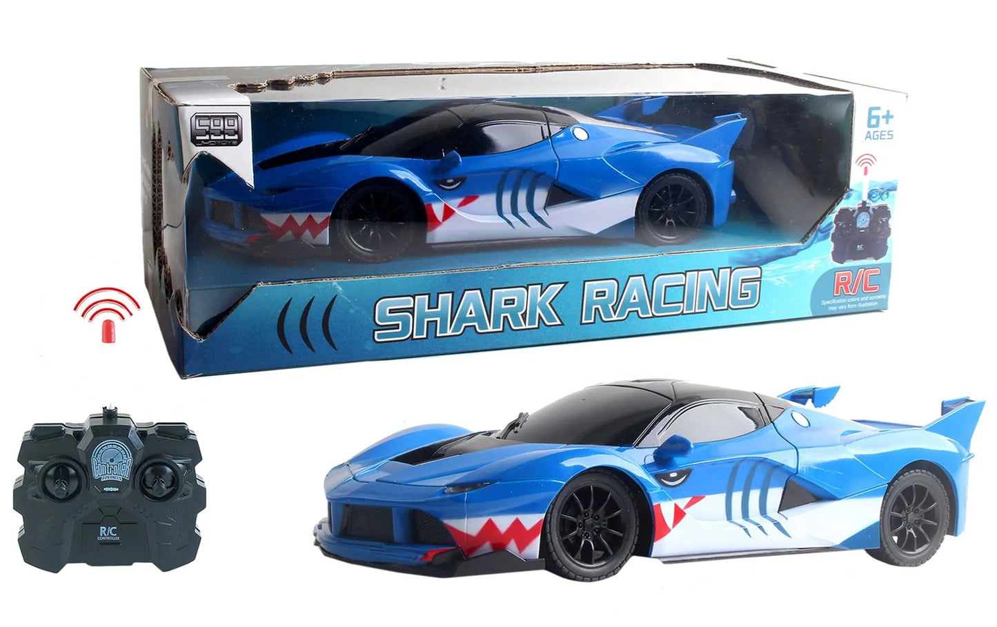 1: 16 Four way shark remote control car with lights