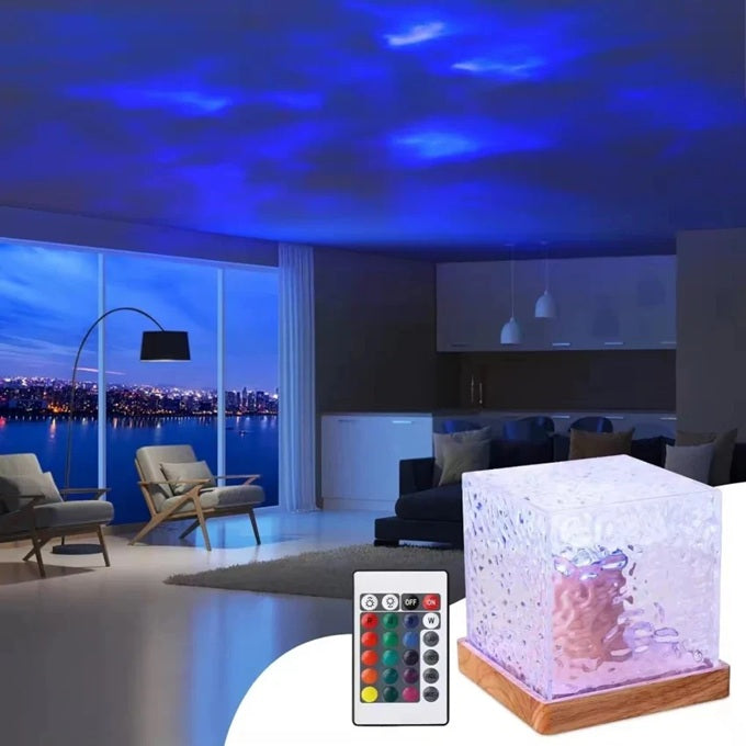 USB Dynamic Water Pattern Light Table Lamp