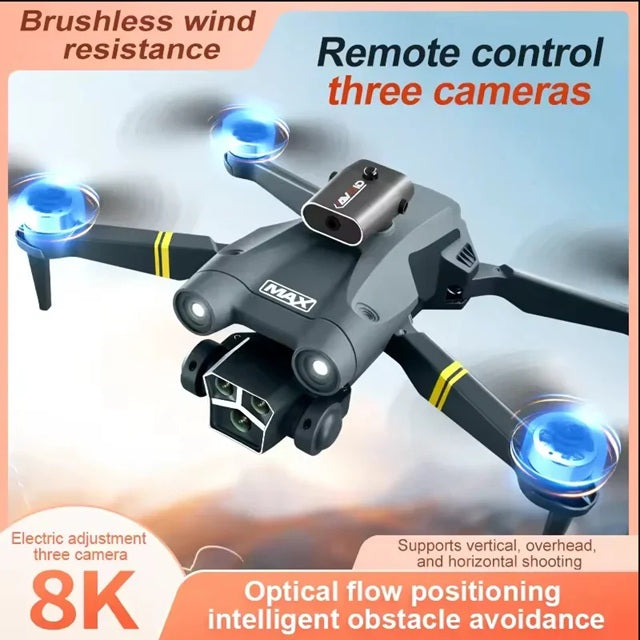 M3 MAX Drone Brushless Motor Triple 4K Gimbal Camera