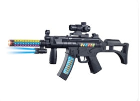 Toy Gun for kids great for Soldier Army Military . This durable plastic toy Gun emits combat sounds lights and vibration