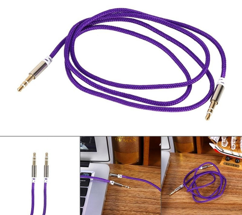 3.5mm Aux Cable - Stereo Audio Cable - Male to Male Aux Cable |Music Transfer Cable | Compatible with all android Smartphone (Multicolor)