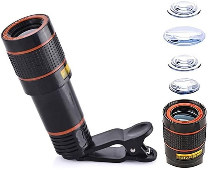 8X Universal Monocular Zoom Optical Cell Phone Lens Observing Survey Telephoto Lens for Smartphone