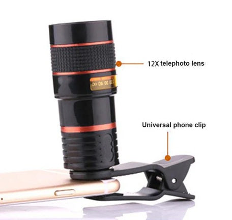 8X Universal Monocular Zoom Optical Cell Phone Lens Observing Survey Telephoto Lens for Smartphone