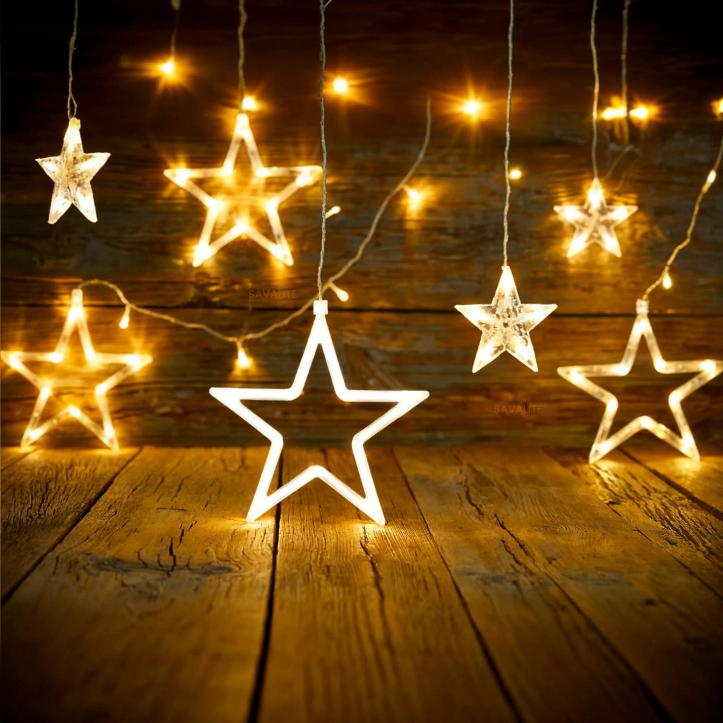 Artificial Star LED String Lights – 200 LEDs Curtain Light, 8 Lighting Modes with Adjustable Brightness, 10x3 Feet Decorative